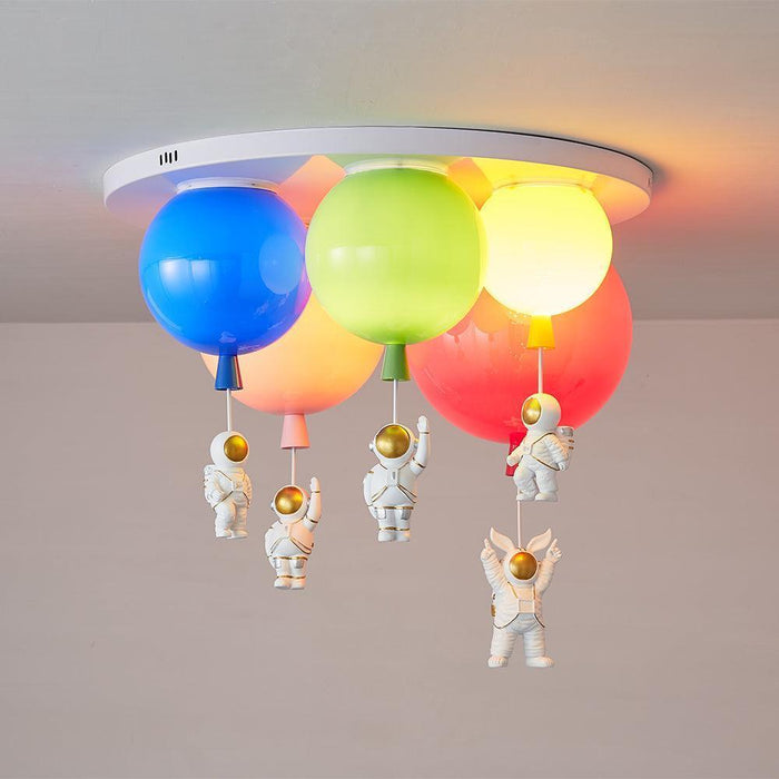 Astronaut Glossy Balloon Ceiling Lamp-DWHOME