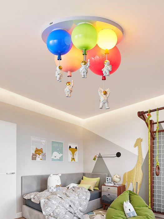 Astronaut Glossy Balloon Ceiling Lamp-DWHOME