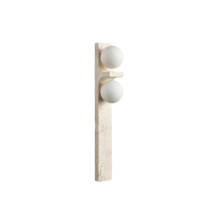 Asymmetrical Travertine Wall Sconce - Vakkerlight