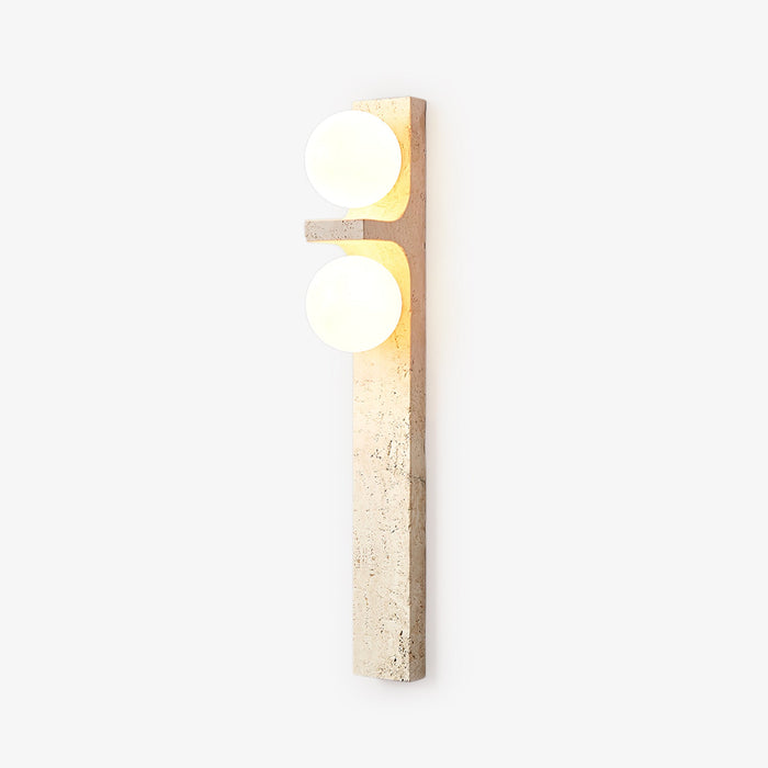 Asymmetrical Travertine Wall Sconce - Vakkerlight