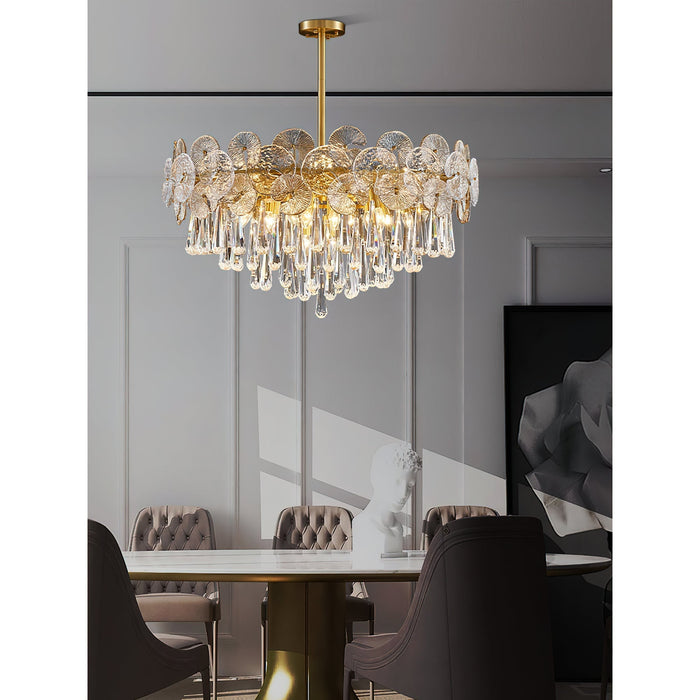 Atlas Crystal Chandelier-DWHOME