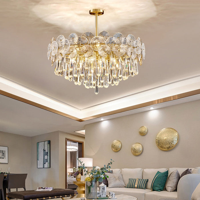 Atlas Crystal Chandelier-DWHOME