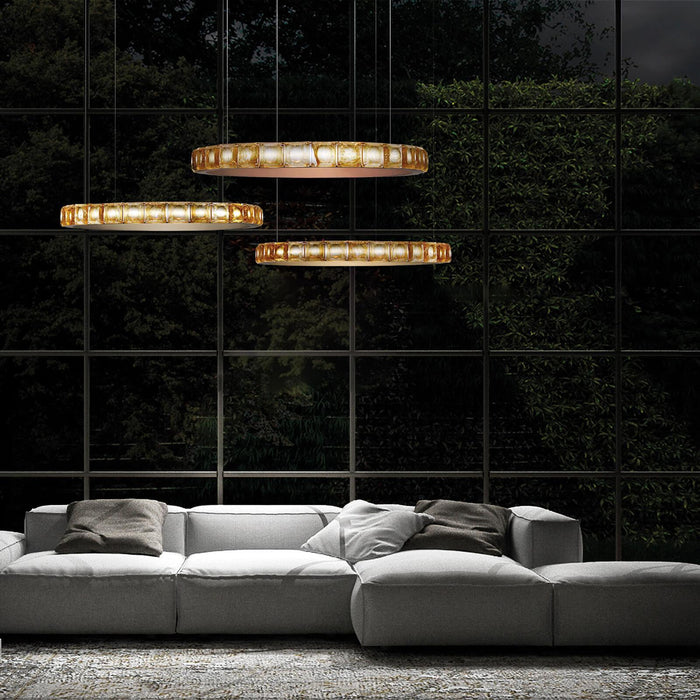 Aura Ring Chandelier-DWHOME