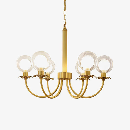 Aureate Radiance Glass Chandelier-DWHOME
