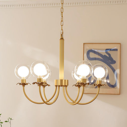 Aureate Radiance Glass Chandelier-DWHOME