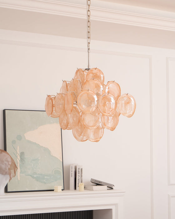 Aurelia Apricot Murano Glass Chandelier-DWHOME