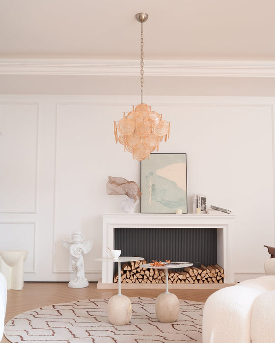 Aurelia Apricot Murano Glass Chandelier-DWHOME