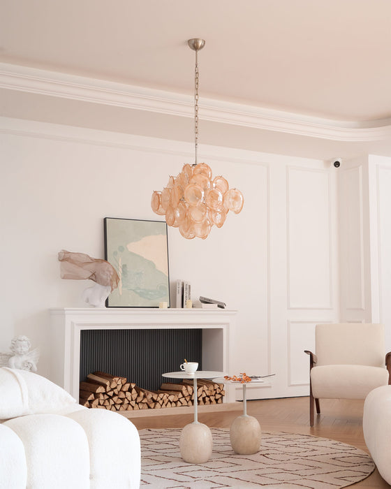 Aurelia Apricot Murano Glass Chandelier-DWHOME