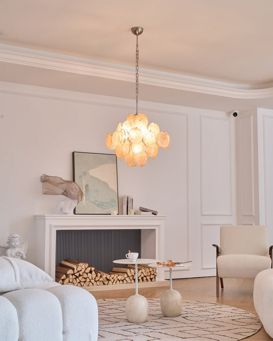 Aurelia Apricot Murano Glass Chandelier-DWHOME