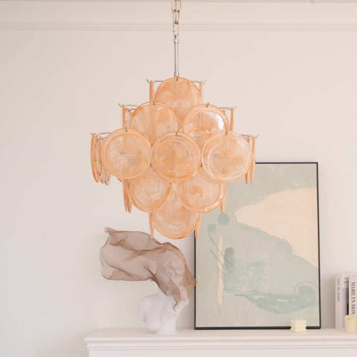 Aurelia Apricot Murano Glass Chandelier-DWHOME