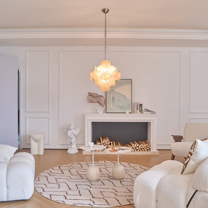 Aurelia Apricot Murano Glass Chandelier-DWHOME