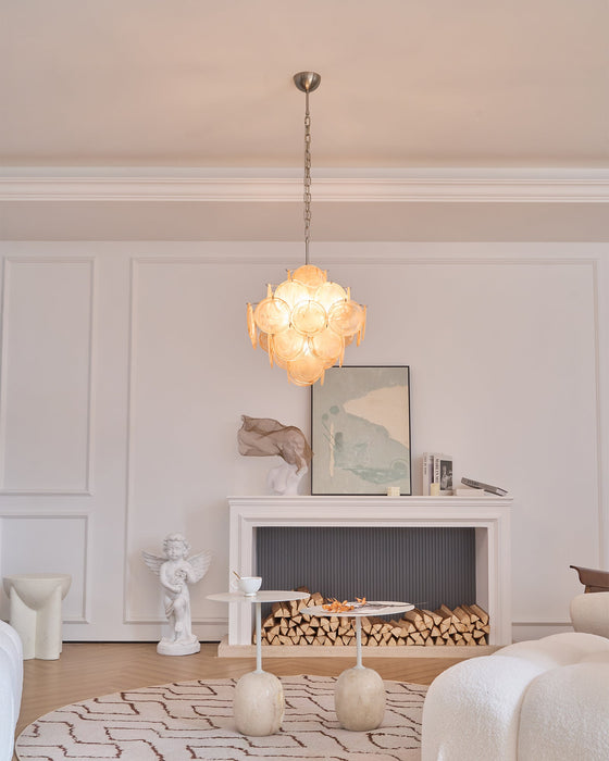 Aurelia Apricot Murano Glass Chandelier-DWHOME