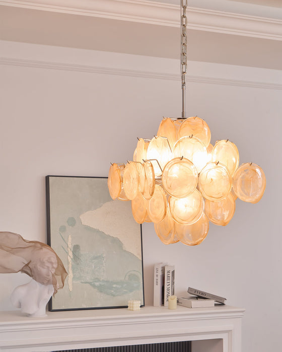 Aurelia Apricot Murano Glass Chandelier-DWHOME