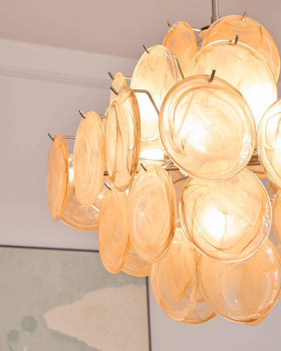 Aurelia Apricot Murano Glass Chandelier-DWHOME