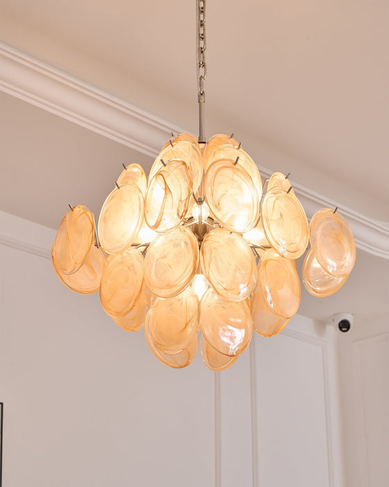 Aurelia Apricot Murano Glass Chandelier-DWHOME