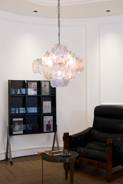 Aurelia Iridescent Murano Chandelier-DWHOME