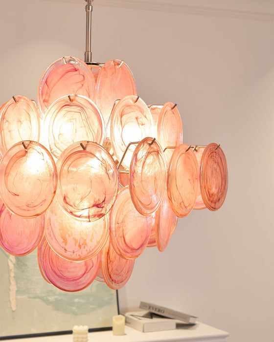 Aurelia Pink Murano Glass Chandelier-DWHOME