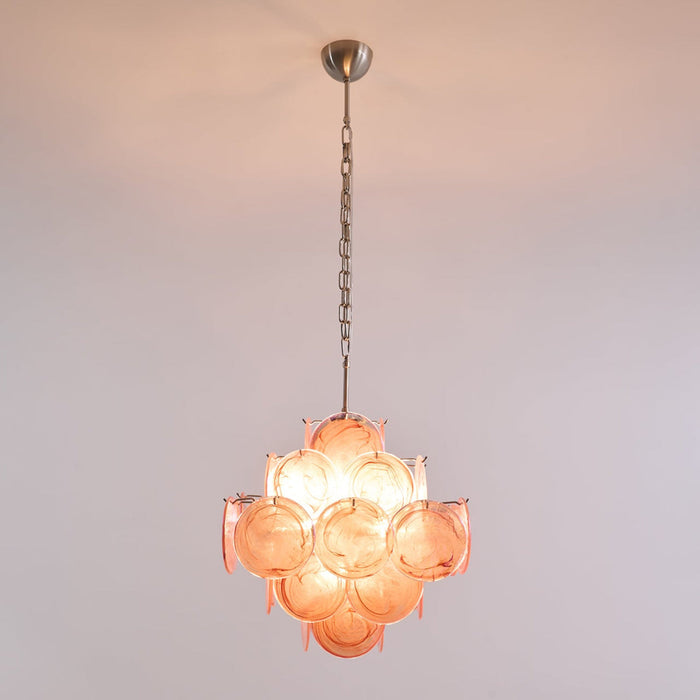 Aurelia Pink Murano Glass Chandelier-DWHOME