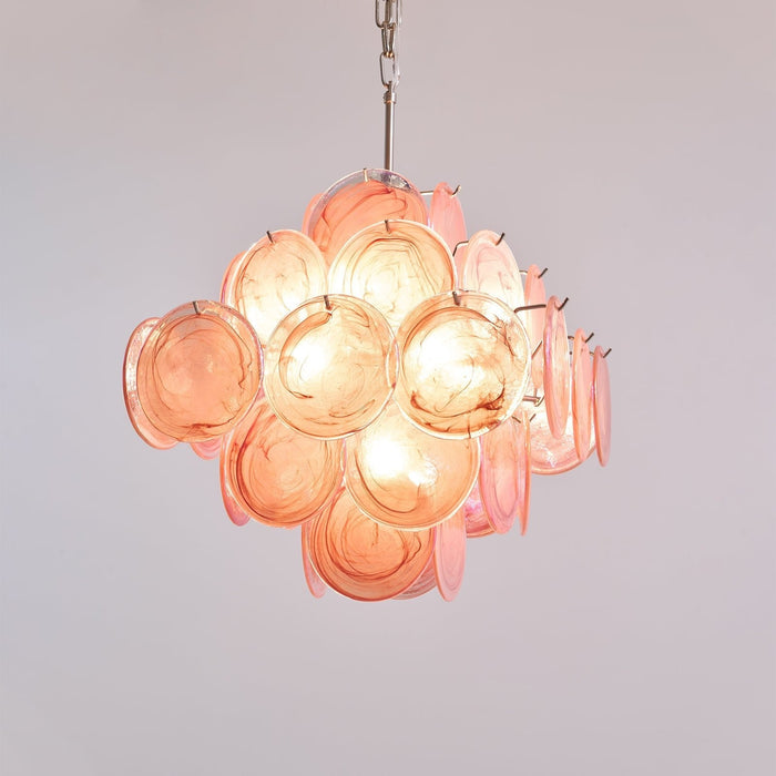 Aurelia Pink Murano Glass Chandelier-DWHOME