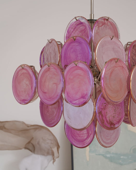 Aurelia Pink Murano Glass Chandelier-DWHOME
