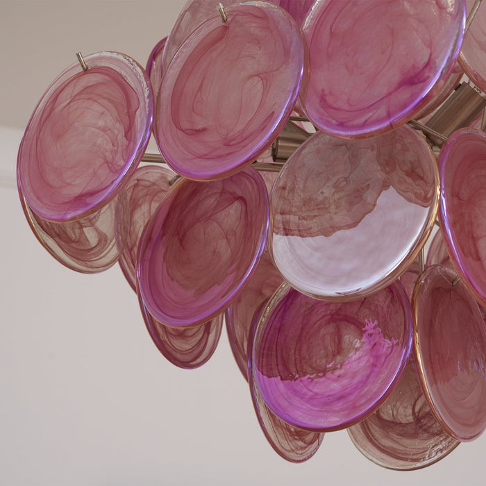 Aurelia Pink Murano Glass Chandelier-DWHOME