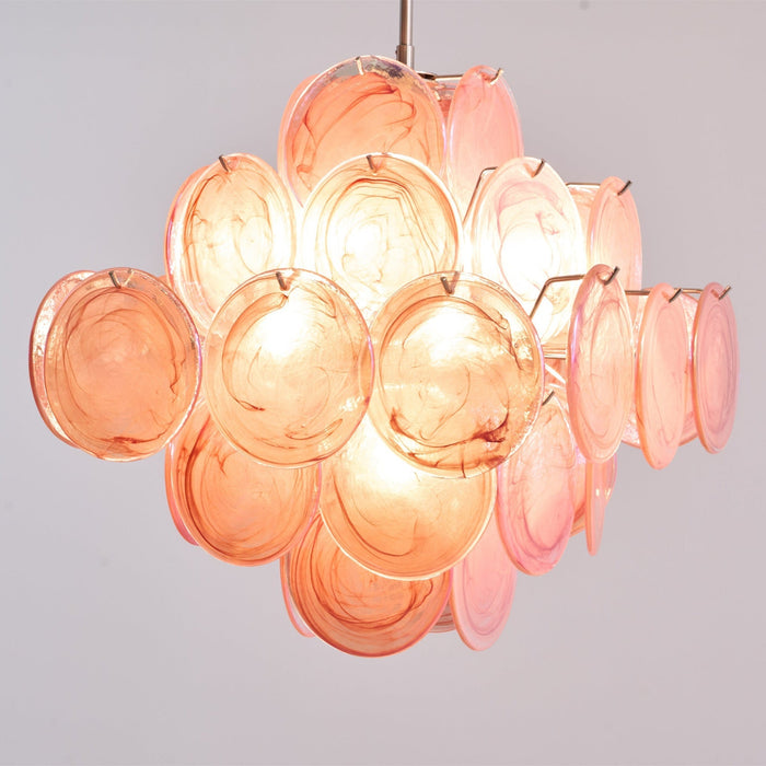 Aurelia Pink Murano Glass Chandelier-DWHOME
