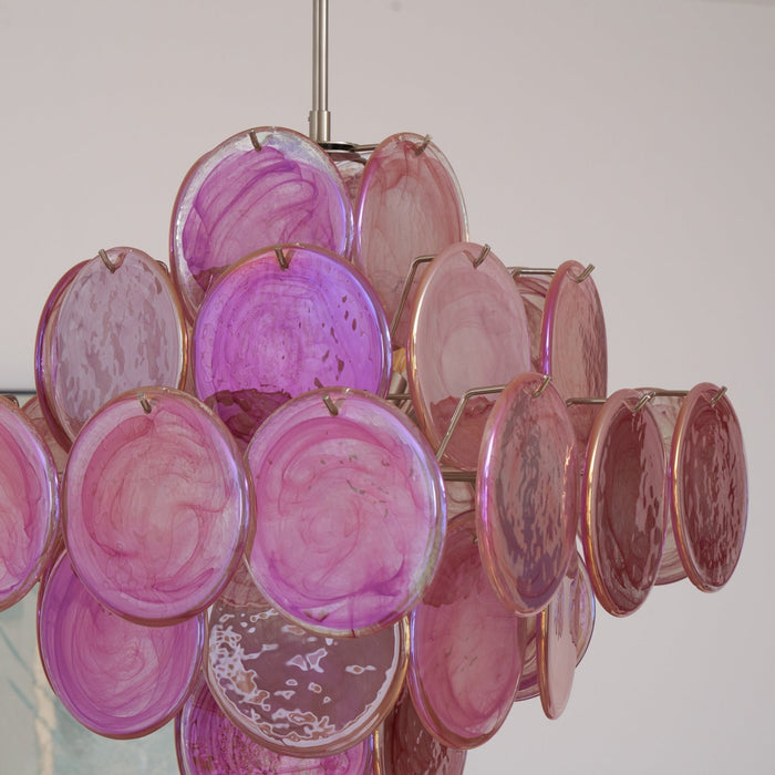 Aurelia Pink Murano Glass Chandelier-DWHOME