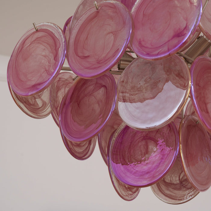Aurelia Pink Murano Glass Chandelier-DWHOME