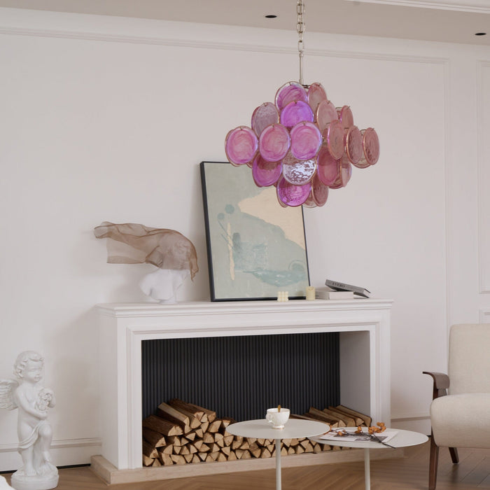 Aurelia Pink Murano Glass Chandelier-DWHOME
