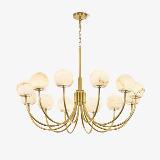 Aurelian Alabaster Globe Chandelier-DWHOME