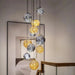 Ayla Bubble Art Contemporary Stairwell Chandelier - DWHOME