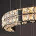 Aysha Black Crystal High Ceiling Entryway Light Fixture - DWHOME