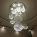 Ball Design Extra Large Crystal Chandelier for High Ceiling - DWHOME