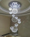 Ball Design Extra Large Crystal Chandelier for High Ceiling - DWHOME
