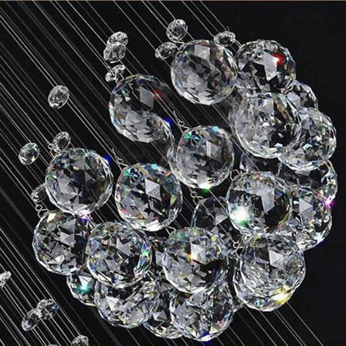 Ball Design Extra Large Crystal Chandelier for High Ceiling - DWHOME