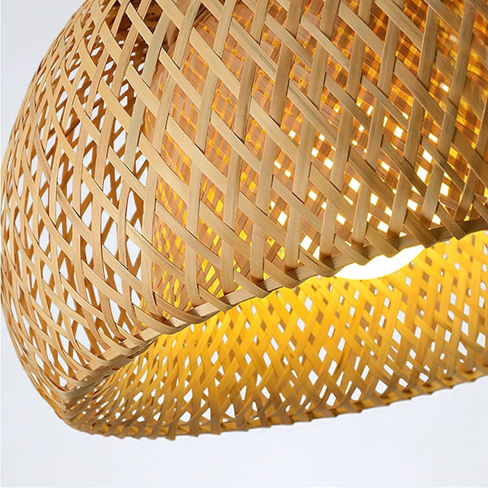 Bamboo Braided Pendant Lamp-DWHOME