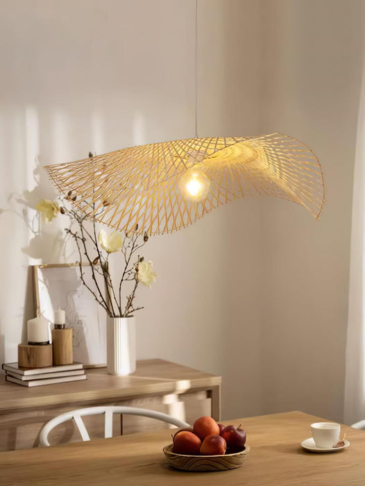 Bamboo Frame Pendant Lamp-DWHOME
