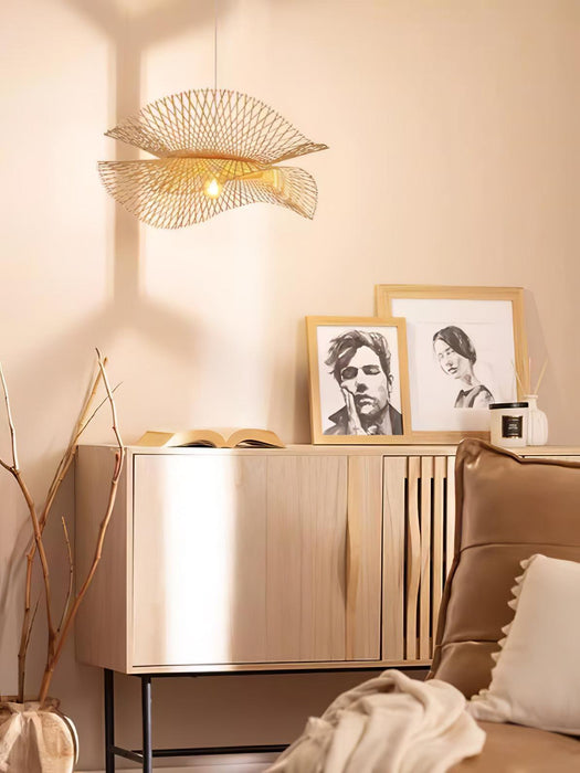 Bamboo Frame Pendant Lamp-DWHOME