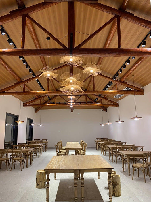 Bamboo Frame Pendant Lamp-DWHOME