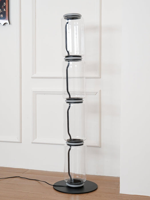 Bamboo Glass Floor Lamp-DWHOME