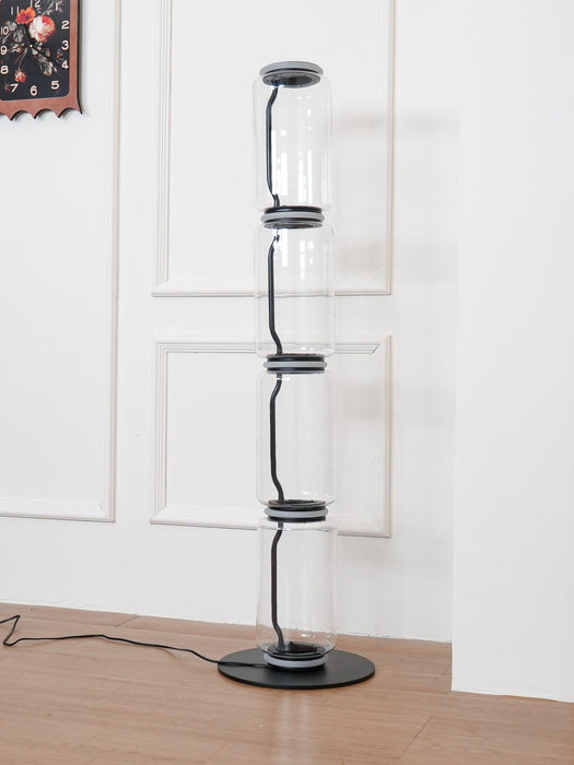Bamboo Glass Floor Lamp-DWHOME