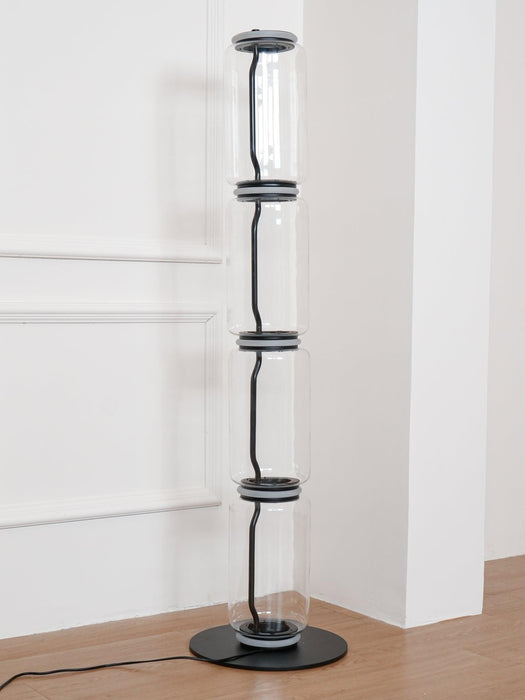 Bamboo Glass Floor Lamp-DWHOME