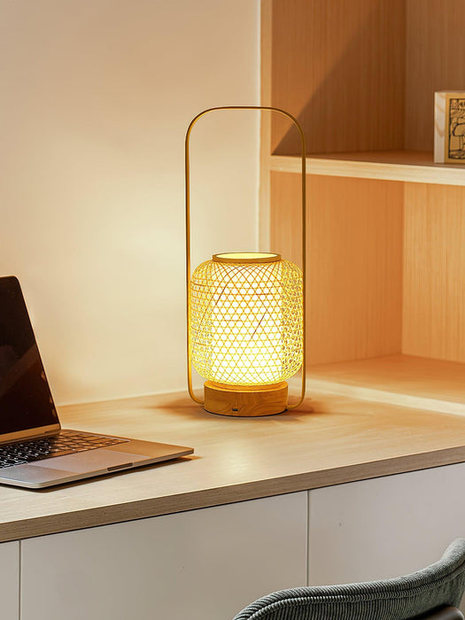 Bamboo Lantern Table Lamp - DWHOME