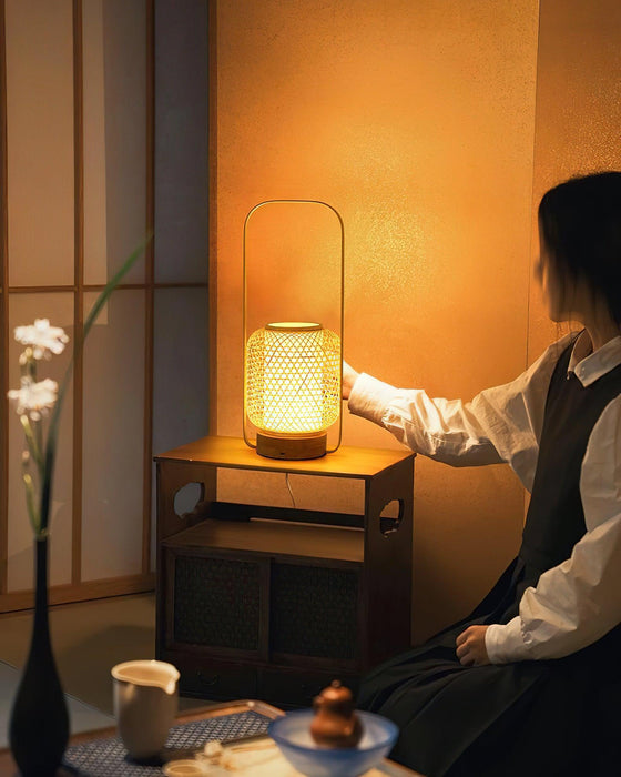 Bamboo Lantern Table Lamp - DWHOME