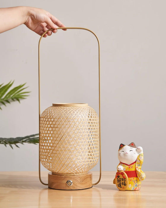 Bamboo Lantern Table Lamp - DWHOME
