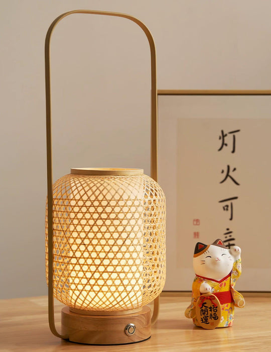 Bamboo Lantern Table Lamp - DWHOME
