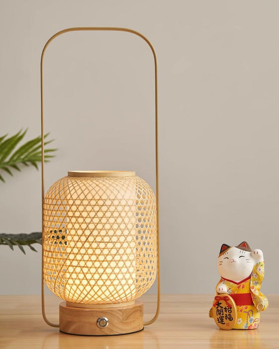 Bamboo Lantern Table Lamp - DWHOME