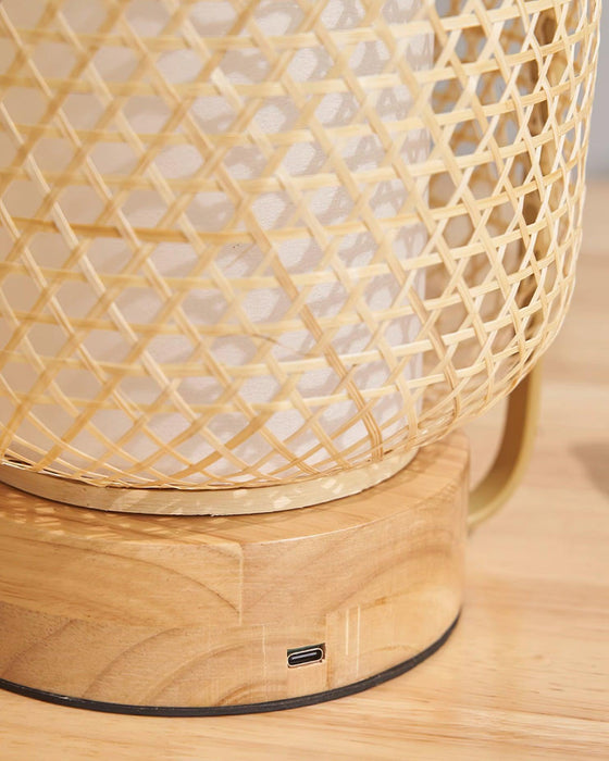 Bamboo Lantern Table Lamp - DWHOME