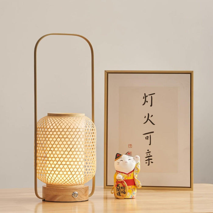 Bamboo Lantern Table Lamp - DWHOME