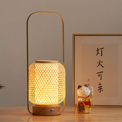 Bamboo Lantern Table Lamp - DWHOME